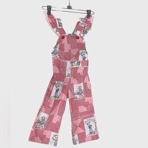 Vintage Sears kids Holly Hobbie overalls  3T